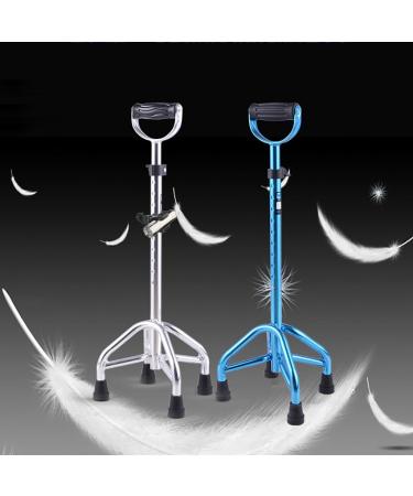 WalkingStickAdjustableElderlyCanesDisabledCrutchesSmartMultifunctionalAnti-skidWalkingStickAluminumAlloy2Colors10FileTelescopicFoldingLargeFour-cornerCrutchesforArthritis Elde Needed - Buy Online on GoSupps.com