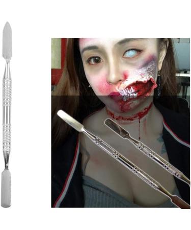 Wax Spatula Stainless Steel Double-ended Scar Spatulas Waxing Sticks Applicator Special Effects Makeup Tools Large Putty Tool Cosmetic Stirring Rod for Modeling Fake Wound Moulding Scars Prosthetics - Buy Online on GoSupps.com