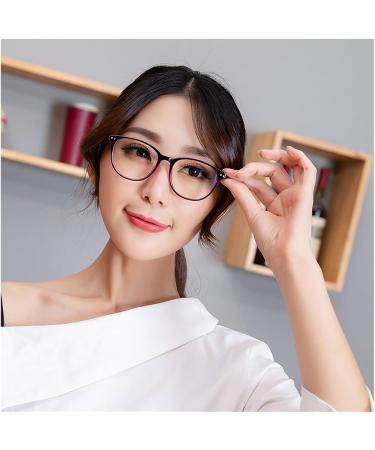 Iynwbjts Student Anti-Blue Light Glasses for Myopia 100-600 Degrees | Stylish Black Red Frames for Women - Buy Online on GoSupps.com