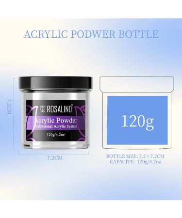 ROSALIND 4.2oz Clear Acrylic Nail Powder for Professional Nail Extensions - No Lamp Needed Ideal for French Nails & Carving - Buy Online on GoSupps.com