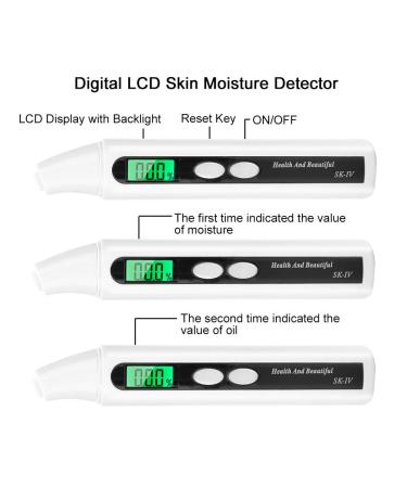 Buy Skin Analyzer - Digital Face Tester & Oil Monitor for Home & Travel | LCD Display for Radiant Skin - Buy Online on GoSupps.com