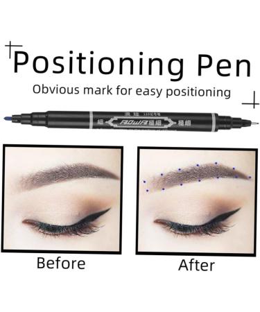 Healeved 10pcs Marker Pen Waterproof Brow Pencil Pen Brow Pen Tool Pen Plastic 13.9x1.8cm Blue - Buy Online on GoSupps.com