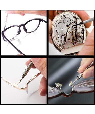 Premium Eyeglass Repair Kit with Precision Screwdriver Set, Tweezer, Nose Pads - Ideal for Sunglasses and Watch Repair - Buy Online on GoSupps.com