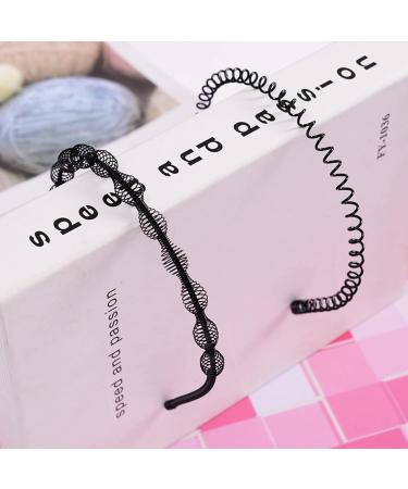 6 PCS Black Metal Hairbands & Bobby Pins - Stylish Headbands for Men & Women - Buy Online on GoSupps.com
