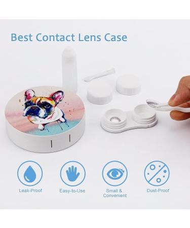 French Bulldog Contact Lens Case | Portable Kit with Mirror | Cute & Stylish International Shipping - Buy Online on GoSupps.com