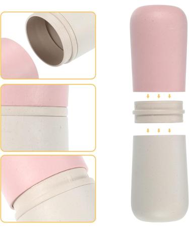 Shop VOCOSTE Portable Bamboo Toothbrush Case - Travel Holders in Pink Gray White | Eco-Friendly & Compact Design - Buy Online on GoSupps.com