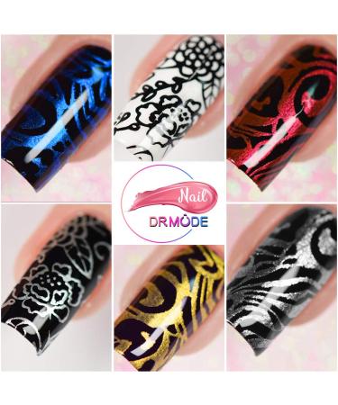R.MODE Metallic Nail Stamping Polish Set - 5 Pigmented Bottles for DIY Nail Art - Buy Online on GoSupps.com