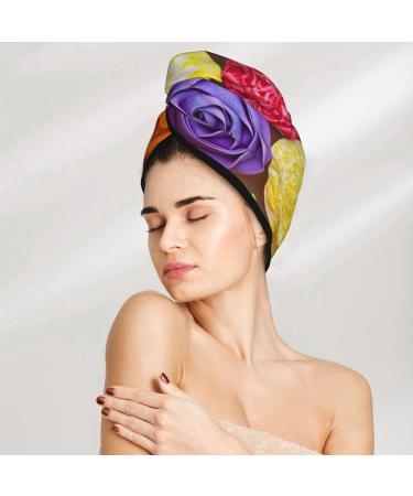 Buy Brightly Colored Cupcakes Microfiber Hair Towel | Soft Super Absorbent Quick Dry Coral Velvet Wrap for Long Curly & Thick Hair - International Shipping - Buy Online on GoSupps.com