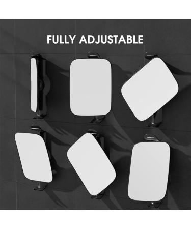 TOUCHBeauty 3X Magnification Shower Mirror with Razor Holder | 360 Swivel Bathroom Accessory | Men & Women | 11 Size | Version 2.0 | Black - Buy Online on GoSupps.com
