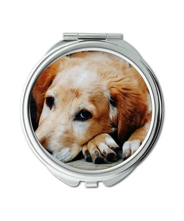 YENDOSTEEN Mirror Compact Mirror Adorable Animal Canine Cute Dog Furry Pet Pocket Mirror portable mirror