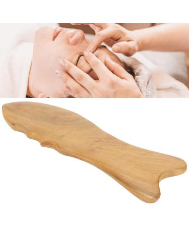 Verdant Touch Wood Gua Sha Board - Fish Form Universal Massage Tool for Face & Body | Premium Wooden Scraping Massage Device - Buy Online on GoSupps.com