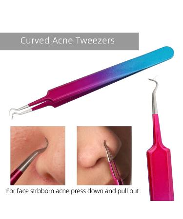 Pimple Popper Tool Kit - Blackhead and Whitehead Remover for Face, Nose, Forehead - Buy Online on GoSupps.com