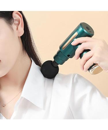 Ohhgo Massage Gun - Portable 6-Speed Percussion Device with 4 Interchangeable Heads for Back Shoulders & Neck | International Shipping Available - Buy Online on GoSupps.com