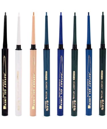 miduoidn Eyeliner Pens Waterproof Rotatable Quick-dry Eye Liner Pencils Smudge-proof Beauty Make Up Cosmetics for Professional Blue - Buy Online on GoSupps.com