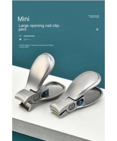 Mini Nail Clippers Set Heavy Duty Sharp Premium Stainless Steel Ergonomic Wide Opening Jaw Splash Manicure Thick Fingernail Cutter Filer Ingrown Toenail Trimmer Catcher Travel Men Women Seniors - Buy Online on GoSupps.com