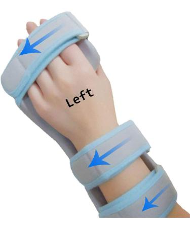 ORANDESIGNE Resting Hand Splint Night Wrist Thumb Immobilizer Support for Pain Tendinitis Sprain Fracture Arthritis Dislocation-Left