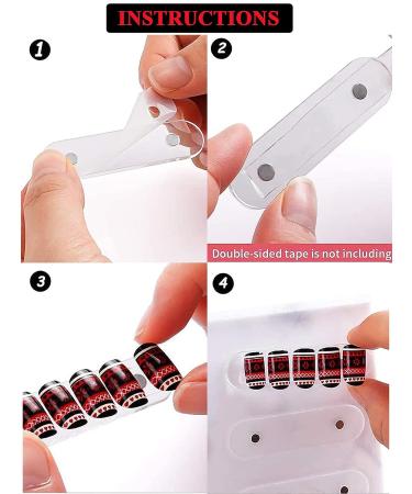Kalolary Large Magnetic Marble Nail Art Display Board - Detachable Color Card Stand for Acrylic False Tips - Buy Online on GoSupps.com