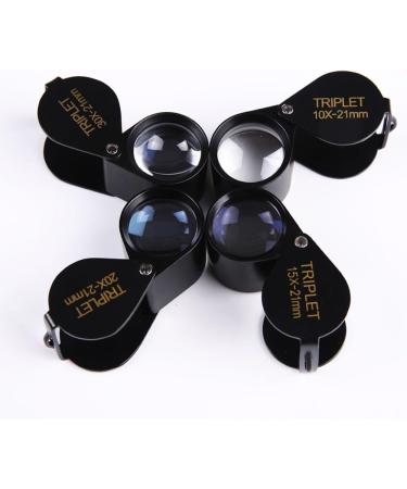 Magnifying Glasses Educational Hobby Magnifiers High Magnification Handheld Magnifier 20 Times Hd Jewels Identification Folding Portable Comfortable Anniversary - Buy Online on GoSupps.com