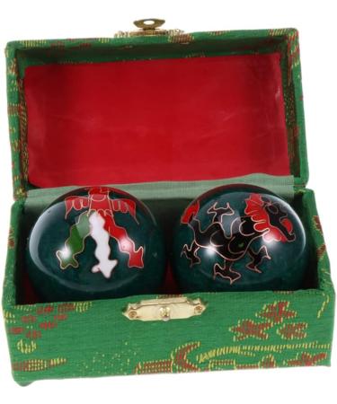 Solustre Baoding Balls - Fun Flush Sponge Holder & Fitness Massage Tool | Cloisonne Handballs for Gym & Relaxation - Buy Online on GoSupps.com