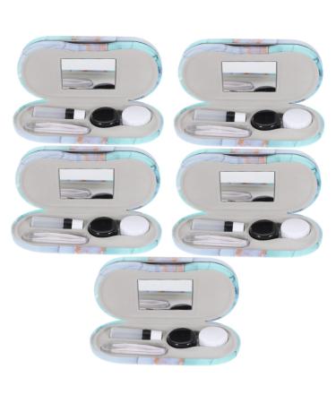 Solustrie 5 sentences double -layer glasses case. Applicable suitcase contact memory sunglasses Glasses Safe contact holder Explangable glasses case frame protective box protective cover suite