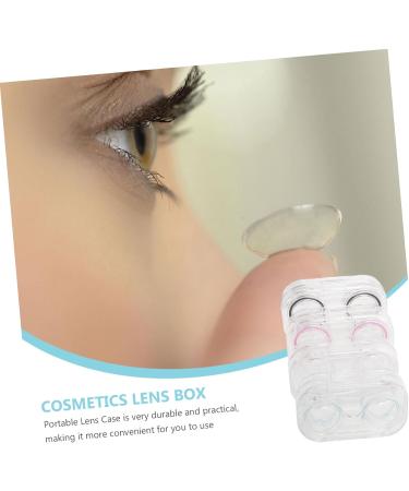 Solustre 16-Piece Contact Lens Container Cleaning Tools Set - Travel Storage with Clear Stand & Makeup Mirror - Bulk Available - Buy Online on GoSupps.com