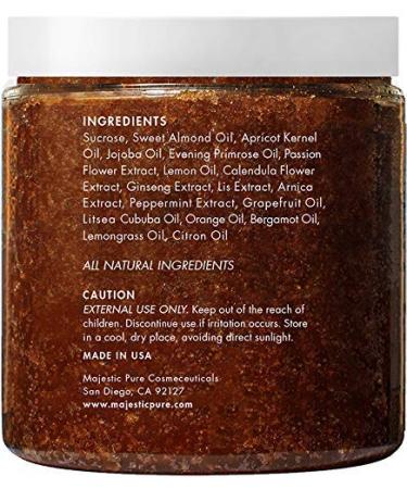 Brown Sugar Body Scrub Set - Natural Exfoliation for Cellulite, Stretch Marks, Acne & Varicose Veins - Buy Online on GoSupps.com