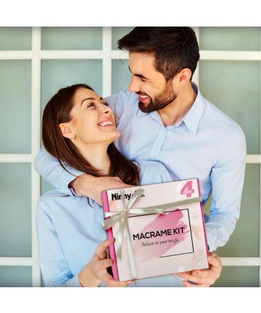 4-in-1 Macrame Kit for Adults - Wall Hanging, Plant Hanger, Dreamcatcher, Keychain with Instructions and Tutorials - Buy Online on GoSupps.com