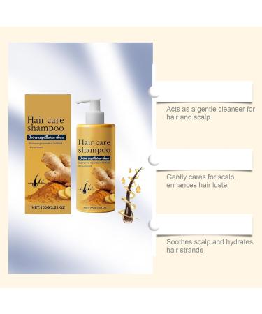 XINRAN Ginger hair care shampoo nourishing hair care shampoo dry scalp soothing rinse oil control rinse smoother stronger roots silky Suitable for all hair types 2 pieces - Buy Online on GoSupps.com