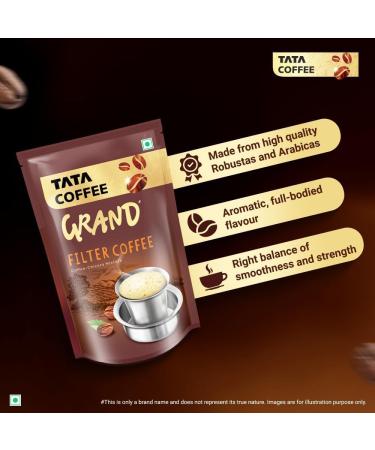 Ta'ta Coffee Grand Filter Coffee 500g Rich & Strong Coffee-Chicory Mixture (53% Coffee and 47% Chicory) - Buy Online on GoSupps.com