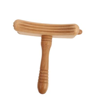 Healeeved Face Scraping Stick Universal Tools Roller for Face Anti-Aging Guasha Stick Thai Massage Stick Facial Scraping Plate Massage Board Scraping Stick Massage Plate Brown Pen
