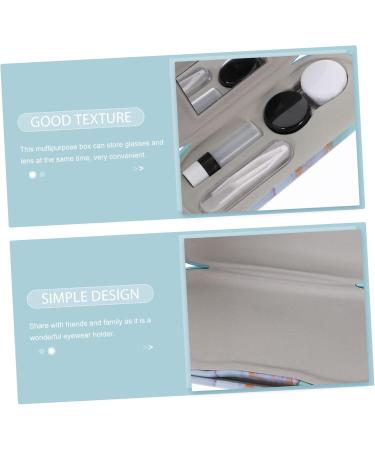 Partykindom Double-Layer Glasses Case Storage Kit | Interchangeable Sunglasses Decor & Contact Lens Holder | Safe Travel Accessories | Organize Your Eyewear with Style - Buy Online on GoSupps.com