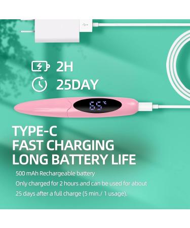 Heated Eyelash Curler - Portable & Rechargeable with Intelligent Power Off | Quick Heating 24H Long Lasting - Pastel Pink - Buy Online on GoSupps.com