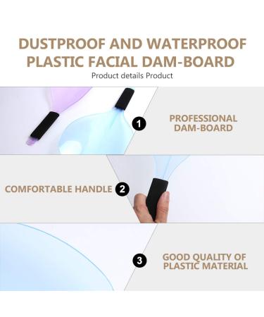 HEALLILY Shaper Hairspray Hairspray Face Cover Handheld Face Baffles Transparent Salon Hairdressing Hairspray Eyes Face Protector for Home Barber Shop 2pcs (Random Color) - Buy Online on GoSupps.com