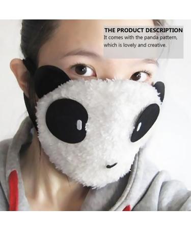 Clispeed Panda Mask - 4 Pack Winter Face Protection for Kids | Warm Windproof Cotton Animal Masks | Disposable Nose-Mouth Cover - Buy Online on GoSupps.com