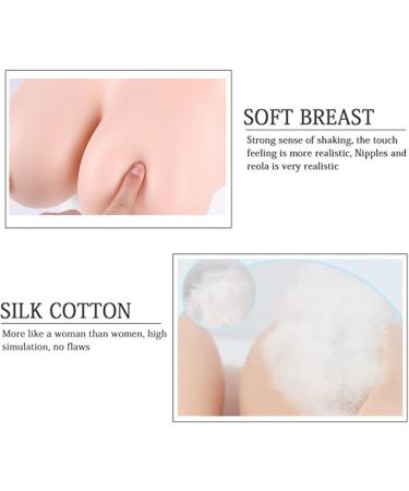 Realistic Silicone Breast Shapes for Mastectomy & Cosplay | Knobco High Collar Artificial Breasts - Brown Skin 2600g - Buy Online on GoSupps.com