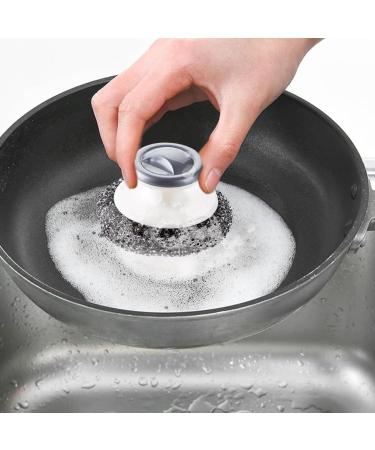 ecaqlin 5Pcs Stainless Steel Scrubber with Handle Heavy Duty Dish Scrubber Cleaning Brush for Pots Pans Reusable - Buy Online on GoSupps.com
