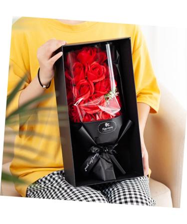 minkissy 2 Boxes Rose Bouquet Box Decorative Rose Soap Luxury for Women Bath Soaps Remembrance Shower Soap Roses Plastic Woman Tub - Buy Online on GoSupps.com