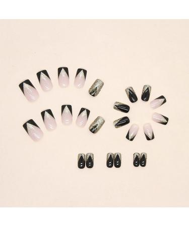Buy Black French Nails Online In India - Etsy India