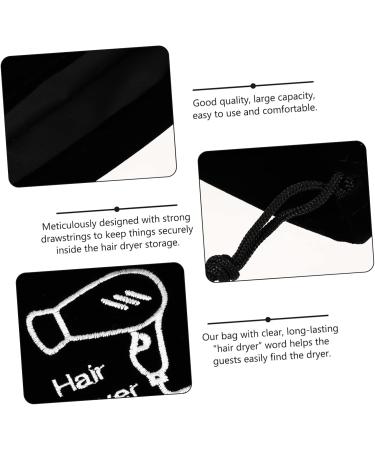 MUSISALY 2 Pcs Hair Dryer Storage Bag Hair Tools Travel Bag Travel Hair Tools S choir Hair Jewels Flannel - Buy Online on GoSupps.com