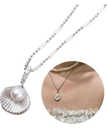 Oralgo's Shell Trailer Choker Necklace for Women | Stylish Art Pearl Accessory | Fashionable Collar Necklace - Buy Online on GoSupps.com