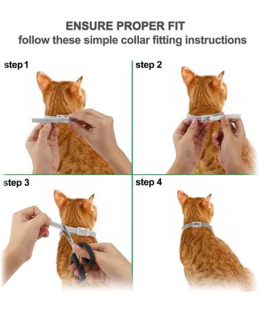 Dewel 33cm Adjustable Waterproof Tick Collar for Cats | Flea & Tick Prevention Collar - Buy Online on GoSupps.com