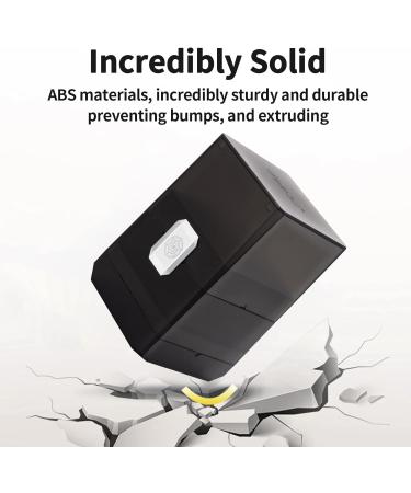 Sooez 4 Pack MTG Deck Card Box Holder Boulder 100+ with Dice Storage - Translucent Deck Case for Magic/Pokemon/YuGiOh/Commander/TCG Cards - Buy Online on GoSupps.com