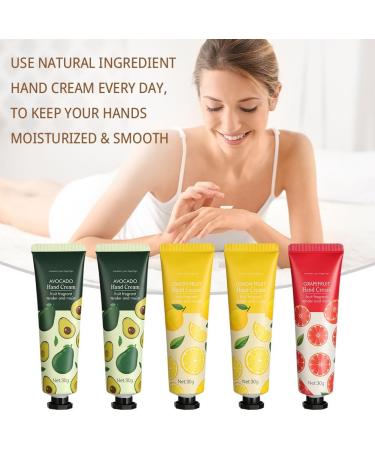  LOPHE LOPHE Hand Cream 5 Pack 30g Hand Cream Moisturizing Hand Cream Natural Flavor of Plants Flowers and Fruits Gentle Hand Cream Travel Size Gifts for Women Gift - Buy Online on GoSupps.com