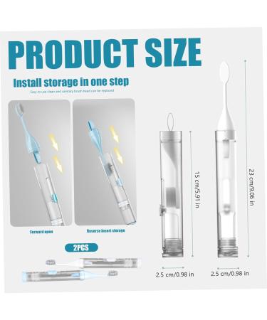 Yeory 2PCS Travel Toothbrush Set - 3 in 1 Portable Toothbrush Kit with Refillable Toothpaste Travel Case - Ideal for Camping School & Business Trips - Buy Online on GoSupps.com