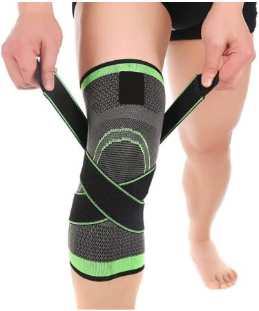 Knee Sleeve,Compression Fit Support -for Joint Pain and Arthritis Relief, Improved Circulation Compression - Wear Anywhere - Single Medium