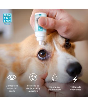 MENFORSAN Eye Drops For Pets 15ml With Hyaluronic Acid With Moisturizing and Humectant Function - Buy Online on GoSupps.com
