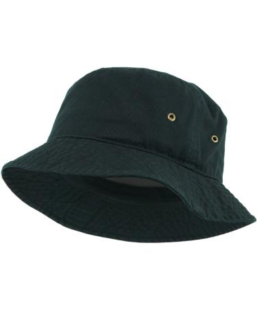 KBETHOS Unisex Washed Cotton Bucket Hat Summer Outdoor Cap Large-X-Large 4. Black