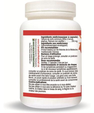 Nutridom Velvet Elk Antler 250mg 100% Canadian Freeze-Dried Non-GMO NO Additives Gluten Free Made in Canada (30 Veggie Capsules) - Buy Online on GoSupps.com