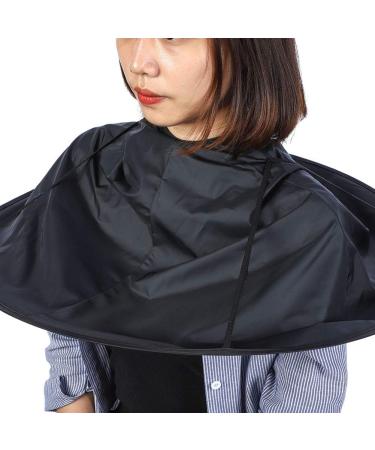 ANGGREK Adult Barber Hair Cutting Umbrella Cape - Black Hairdressing Gown for Salon & Home Stylists - Buy Online on GoSupps.com