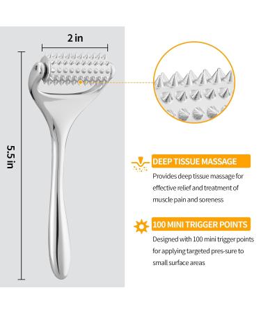 Running Man Massage Roller - Deep Tissue Tool for Face Neck Thighs | Acupuncture Muscle Pain Relief & Skin Tightening | International Shipping - Buy Online on GoSupps.com